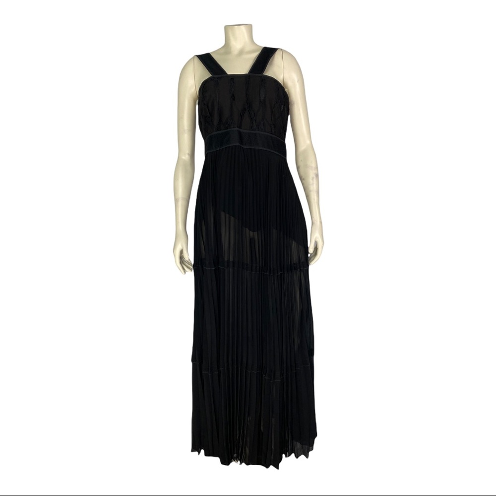 Atos Lombardini Square-Neck Long Dress, Size IT 44 | US M
